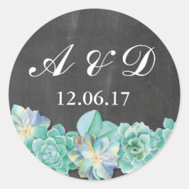 チョーク素朴ライトステッカーラベル ラウンドシール