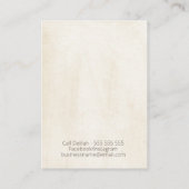 チョーク絵を描ネックレスペンダントディスプレイ 名刺 (裏面)