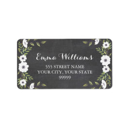 チョーク絵を描ボードアネモネス – 住所 シール