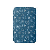 チョーク航海のスケッチパターン2 バスマット (正面縦)