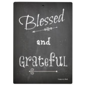 チョーク賛美ボードと感謝 クリップボード (裏面)