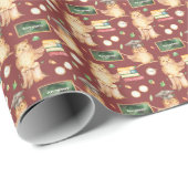 チョーク頭が切れるボード子供の名前かわいいフクロウ ラッピングペーパー (ロールコーナー)