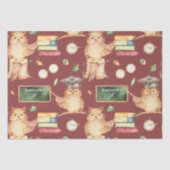 チョーク頭が切れるボード子供の名前かわいいフクロウ 薄葉紙 (正面)