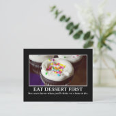 チョーク食べして死ぬ前のデザート ポストカード (スタンド正面)