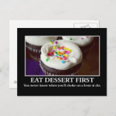 チョーク食べして死ぬ前のデザート ポストカード (正面/裏面)