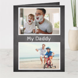 チョーク4 Photo Father's Day Card From Amazing Son カード