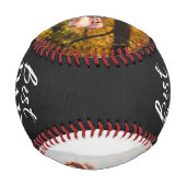 チョーク ダーク ファーザーズ デイ 野球 - タイポグラフィ 野球ボール (裏面)