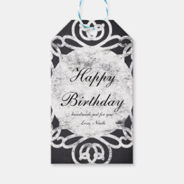 チョーク ヴィンテージ フレーム エレガント ホリデー ギフト タグ