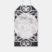 チョーク ヴィンテージ フレーム エレガント ホリデー ギフト タグ (裏面)