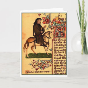 チョーサーの1410年頃エルズミーアの原稿詩人、 カード