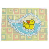 チョーサーゴム製アヒルのギフトバッグ ラージペーパーバッグ (裏面)