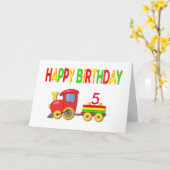 チョーショートレイン誕生日カード カード (黄色い花)