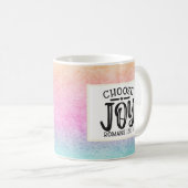 チョーズジョイクリスチャン引用文マグ コーヒーマグカップ (正面右)