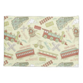 チョーチョアンティーク列車 枕カバー (裏面)