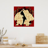 チョーチョレッディプリント ポスター (キッチン)