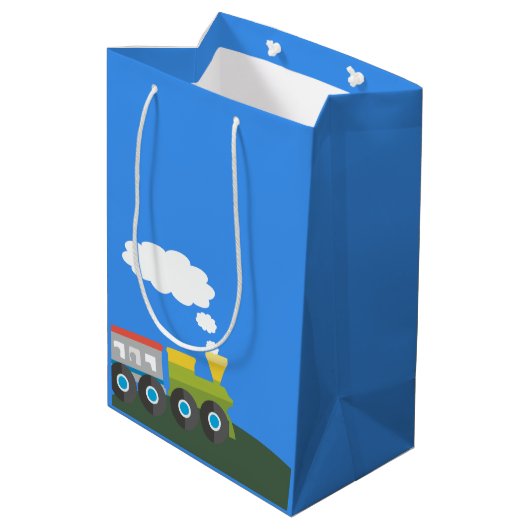 チョーチョートレイン誕生日 ミディアムペーパーバッグ (裏面アングル)