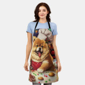 チョーチョーホリデーベーキング:フェスティバルクリスマス エプロン (着用した状態)