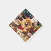 チョーチョーホリデーベーキング:フェスティバルクリスマス スタンダードカクテルナプキン (角)