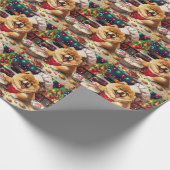 チョーチョーホリデーベーキング:フェスティバルクリスマス ラッピングペーパー (角)