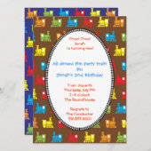 チョーチョー列車 招待状 (正面/裏面)