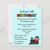 チョーチョー4歳の誕生日パーティー 招待状 (裏面)