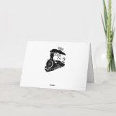 チョーチョーI'm 2つ折り畳みグリーティングカード カード (裏面)