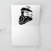 チョーチョーI'm 2つ折り畳みグリーティングカード カード (内部)