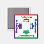 チョーハウス学習おもしろいゲーム マグネット (正面/裏面)