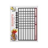 チョーパーソナライズされたグラフ子供へ、漫画ブック ノートパッド (回転)