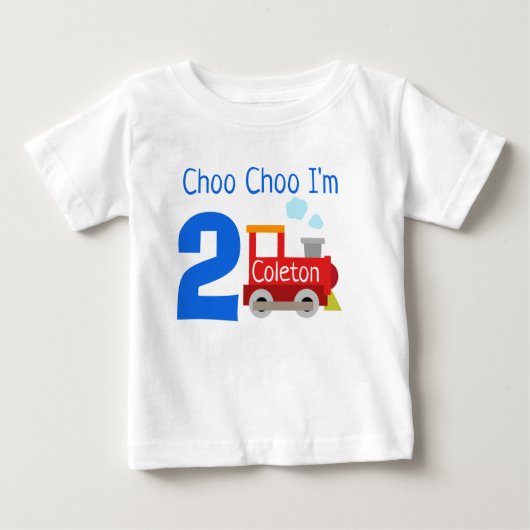 チョーパーソナライズされたチョー私は2誕生日シャツ ベビーTシャツ (正面)