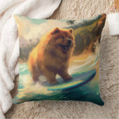 チョービーチサーフィン絵画ズ クッション (ブランケット)