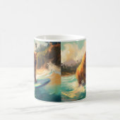 チョービーチサーフィン絵画ズ コーヒーマグカップ (中央)