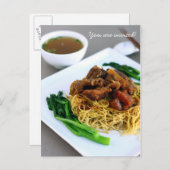 チョーメ中国のインコレクション招待状 インビテーションポストカード (正面/裏面)