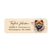 チョー差出人住所ラベル ラベル (正面)