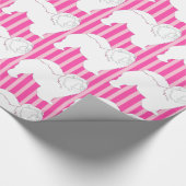 チョー巻き紙白シルエット ラッピングペーパー (角)