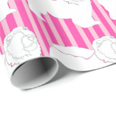 チョー巻き紙白シルエット ラッピングペーパー (ロールコーナー)