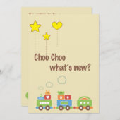 チョー新着情報は?妊娠写真のお知らせ 案内状 (正面/裏面)