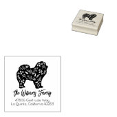 チョー飾チュファミリー差出人住所 ラバースタンプ (押印)