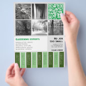 チラシの正方形の画像をティアオフガーデニング チラシ (手)