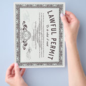 チラシを持って欲しいものを行うことを合法的に許可する チラシ (手)