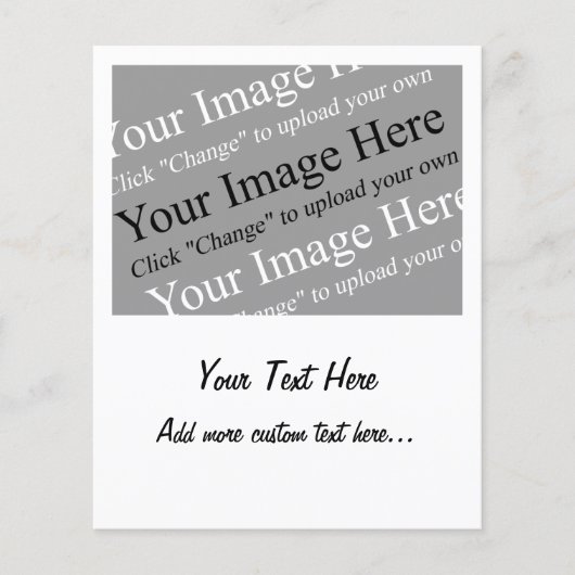 チラシカスタムの文字画像と画像テンプレート チラシ (正面)