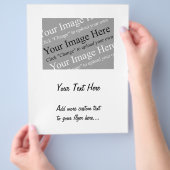 チラシカスタムの文字画像と画像テンプレート チラシ (手)