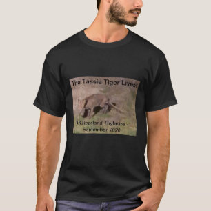 チラシン·タスマニア·タイガーTシャツ Tシャツ