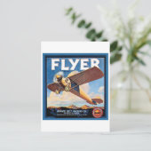 チラシ用オレンジベルト梱包ヴィンテージクレートラベル ポストカード (スタンド正面)