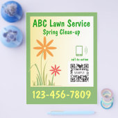 チラシ テンプレート 芝生 サービス (シングル)