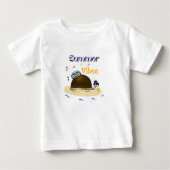 チラチラするカメ ベビーTシャツ (正面)