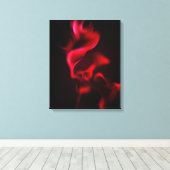 チラチラする炎 キャンバスプリント (インサイチュ (ウッドフロア))