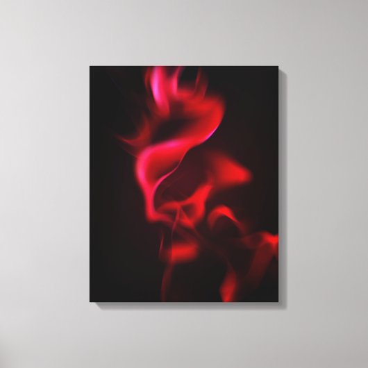 チラチラする炎 キャンバスプリント (正面)