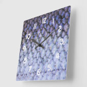 チラチラ光るサケ スクエア壁時計 (傾斜)