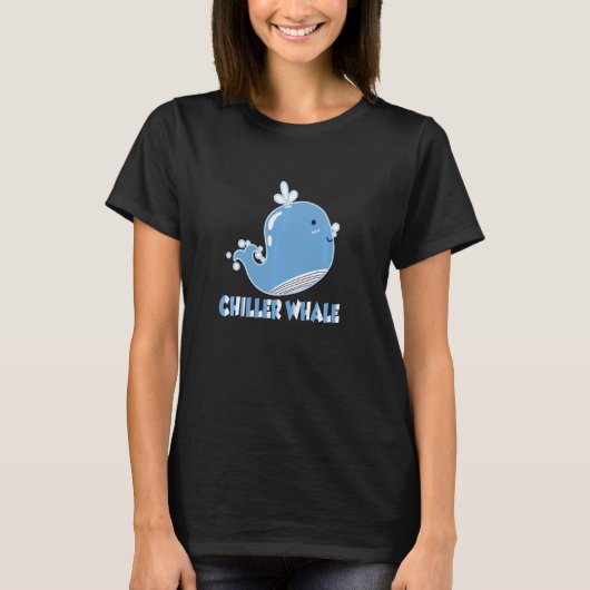 チラーホエールオルカシー長袖 Tシャツ (正面)